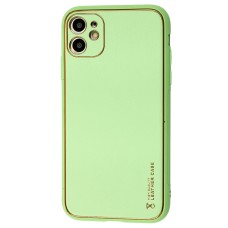 Чохол для iPhone 11 Leather Xshield pistachio