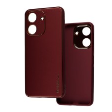 Чохол для Xiaomi Redmi 13C / Poco C65  Leather Xshield plum red