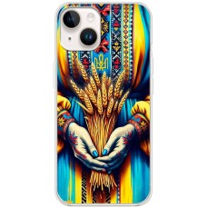 Чохол для iPhone 15 Plus MixCase патріотичні пучок пшениці