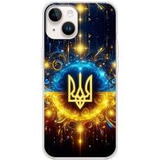 Чохол для iPhone 15 Plus MixCase патріотичні Тризуб у колі
