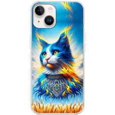 Чохол для iPhone 15 Plus MixCase патріотичні кіт