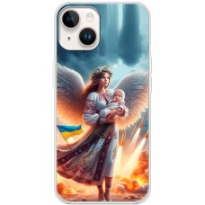 Чохол для iPhone 15 Plus MixCase патріотичні Ангел з немовлям