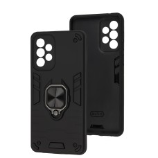 Чохол для Samsung Galaxy A73 (A736) Military Armor Ring black