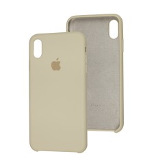 Чохол silicone case для iPhone Xs Max antique white