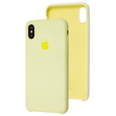 Чохол silicone для iPhone Xs Max case mellow yellow
