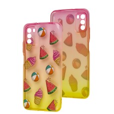 Чохол для Xiaomi Poco M3 Wave Sweet red/ yellow / watermelon