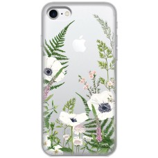 Чохол для iPhone 7/8 Mixcase квіти білі квіти лісові трави