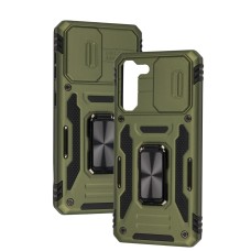 Чохол для Samsung Galaxy S21 (G991) Camshield Army Ring army green
