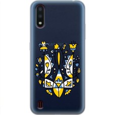 Чохол для Samsung Galaxy A01 (A015) MixCase патріотичні герб із квітів