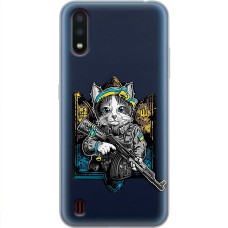 Чохол для Samsung Galaxy A01 (A015) MixCase патріотичні кіт захисник
