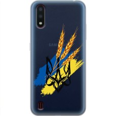 Чохол для Samsung Galaxy A01 (A015) MixCase патріотичні герб із колосками