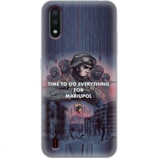 Чохол для Samsung Galaxy A01 (A015) MixCase патріотичні захисники Азов