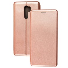 Чохол книжка Premium для Xiaomi Redmi 9 рожево-золотистий