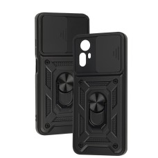 Чохол для Xiaomi Redmi Note 12S Serge Ring Armor ударостійкий чорний