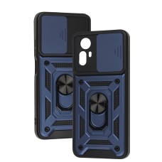 Чохол для Xiaomi Redmi Note 12S Serge Ring Armor ударостійкий синій