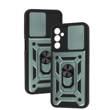 Чохол для Samsung Galaxy A14 Serge Ring Armor ударостійкий зелений
