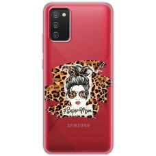 Чохол для Samsung Galaxy A02s (A025) MixCase Леопард super mom