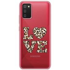 Чохол для Samsung Galaxy A02s (A025) MixCase Леопард love
