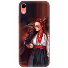 Чохол для iPhone Xr MixCase патріотичні українка з автоматом