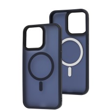 Чохол для iPhone 15 Pro Max WAVE Matte Insane MagSafe midnight blue