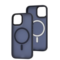 Чохол для iPhone 15 WAVE Matte Insane MagSafe midnight blue