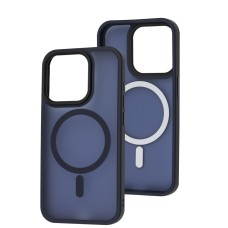 Чохол для iPhone 15 Pro WAVE Matte Insane MagSafe midnight blue