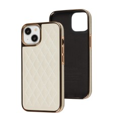 Чохол для iPhone 14 Puloka leather case white