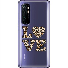 Чохол для Xiaomi Mi Note 10 Lite MixCase Леопард love