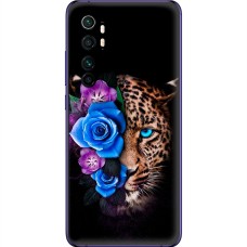 Чохол для Xiaomi Mi Note 10 Lite MixCase Леопард у квітах