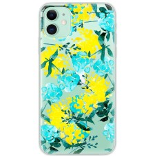 Чохол для iPhone 11 MixCase патріотичні жовто-блакитні квіти