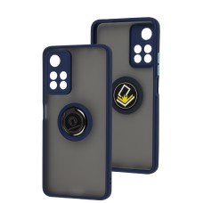 Чохол для Xiaomi Redmi Note 11 Pro+ 5G LikGus Edging Ring синій
