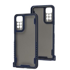 Чохол для Xiaomi Redmi Note 11 / 11s Carbon strap blue