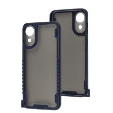 Чохол для Samsung Galaxy A03 Core (A032) Carbon strap blue