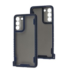 Чохол для Samsung Galaxy S22+ (S906) Carbon strap blue