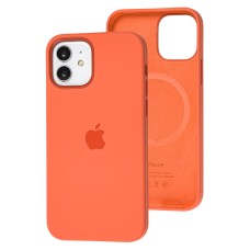 Чохол для iPhone 12/12 Pro Silicone case with MagSafe and Splash Screen pink citrus