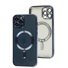 Чохол для iPhone 12 Pro Fibra Chrome MagSafe sierra blue