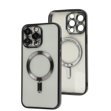 Чохол для iPhone 14 Pro Max Fibra Chrome MagSafe black