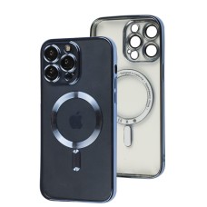 Чохол для iPhone 14 Pro Max Fibra Chrome MagSafe sierra blue