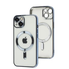 Чохол для iPhone 13 Fibra Chrome MagSafe sierra blue