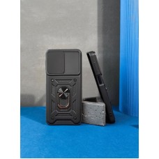 Чохол для Samsung Galaxy A03 Core (A032) Serge Ring Armor ударостійкий чорний