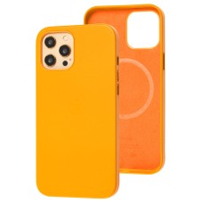 Чохол для iPhone 12 Pro Max Leather with MagSafe orange