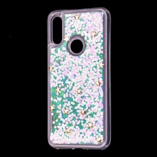 Чохол для Xiaomi Redmi 7 Блискучі вода світло-рожевий "зірки"