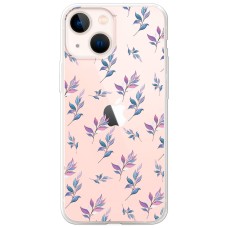 Чохол для iPhone 13 mini Mixcase квіти патерн гілки з градієнтом