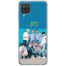 Чохол для Samsung Galaxy A12 / M12 MixCase BTS на блакитному