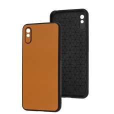 Чохол для Xiaomi Redmi 9A Classic leather case orange
