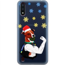 Чохол для Samsung Galaxy A01 (A015) MixCase Новий рік новорічний Патрон
