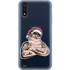 Чохол для Samsung Galaxy A01 (A015) Новий рік Санта Клаус за Україну