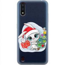 Чохол для Samsung Galaxy A01 (A015) MixCase Новий рік кролик 2023