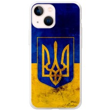 Чохол для iPhone 13 MixCase патріотичні Герб на тлі Прапора