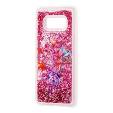 Чохол для Samsung Galaxy S8 (G950) Блиск вода червоний "колібрі"